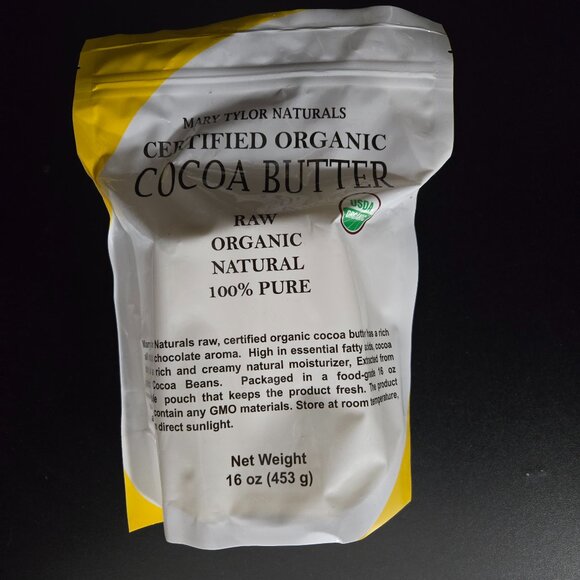 Mary Tylor Naturals Organic Cocoa Butter 1lb - Picture 1 of 3